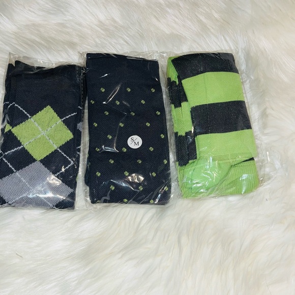 Neon Green and dark gray compression stockings $5 EACH or $13 FOR ALL 3  🧦 - Picture 2 of 3
